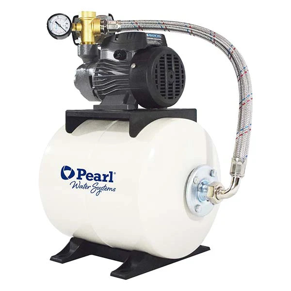 Equipo Hidroneumático con Bomba Periférica de 0.5 Hp y Tanque de Membrana intercambiable de 20 Lts, Pearl