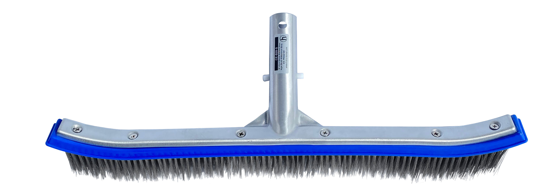 Cepillo para Piscina con Cerdas Acero Deluxe de 18", Hidrotermal