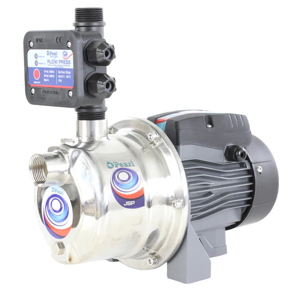 Presurizador Electrónico de Agua con Bomba Jet Autocebante en Acero Inoxidable de 1 Hp, Pearl