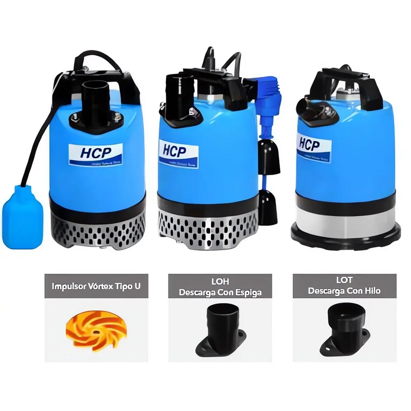 Bomba de Agua Eyectora para Drenaje con Boya Serie GN de 1150 V, HCP