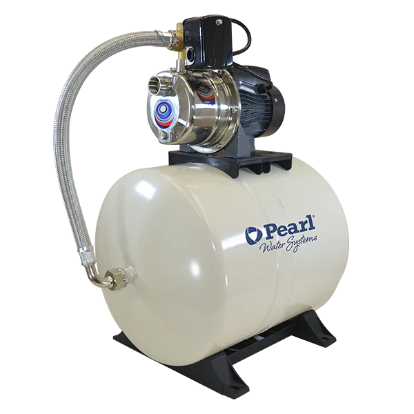 Equipo Hidroneumático con Bomba Tipo Jet en Acero Inox de Tanque de Membrana Intercambiable de 1 Hp, Pearl