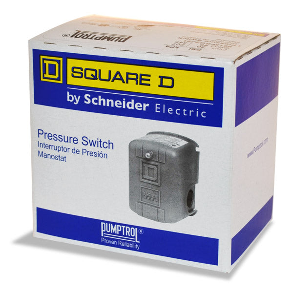 Presostato para Aplicaciones de Agua Switch de 20 a 100 Psi, Square D