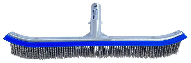 Cepillo para Piscina con Cerdas Acero Deluxe de 18", Hidrotermal