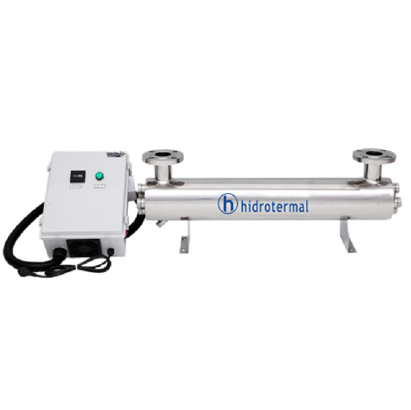 Purificador UV Inoxidable 2" de  52 GPM, Hidrotermal
