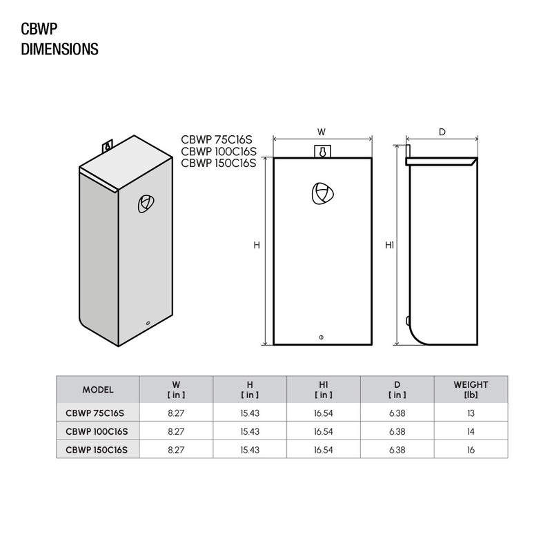 Caja de Control 6" Serie CBWP de 7.5 a 10 Hp, Pearl